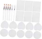 1 Set Foam Texture Paper: 3D Drawing Canvas Sponge with Water Brush - DIY Kids Painting Paper for Home School Art Studio