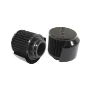 Aeroflow Black Clamp On Breather With Shield 3" 76.2mm Od 63.5 H 38.1 Id