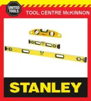 STANLEY FATMAX BOX 23cm, 2ft / 600mm & 4ft / 1200mm SPIRIT LEVEL SET TRIPLE PACK
