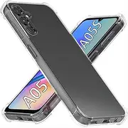USTIYA Case for Samsung Galaxy A05 / A05s Case Clear TPU Four Corners Cover Transparent Soft