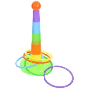 Ring Toy Toss Rings for Games Colorful Parrot Swing Toys Training