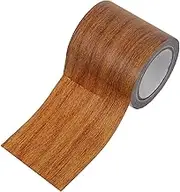 HOMOBABE Wood Floor Patch Tape Adhesive Wood Grain Tape for Cabinets Furniture Walls Baseboards Easy to Apply