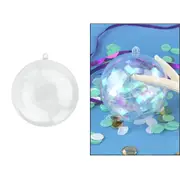 Clear Plastic Fillable Bauble 8cm