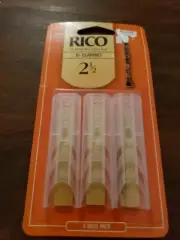 New Rico 3 Pack Bb Clarinet Reeds Strength 2.5 RCA0325