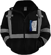 TCCFCCT Hi Vis Reflective Safety Jacket for Men & Women, Class 3