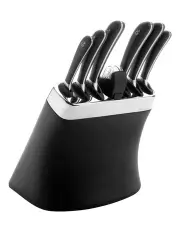 [Robert Welch] Signature Knife Block Set with Sharpener in Black