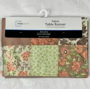 Mainstays Fabric Table Runner “Patchwork Quilt” 13 in X 72 in