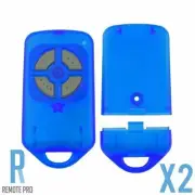 2 x ATA PTX4 Blue Genuine Enclosure/Case ONLY Garage/Gate Door Remote Securacode