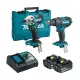 【MAKITA 牧田】18V鋰電雙機組-震動電鑽＋衝擊起子機(DLX2337)