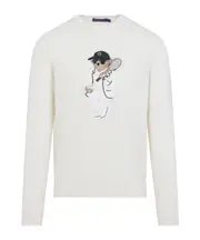 Ralph Lauren Purple Label Polo Bear Crewneck Pullover L,M White
