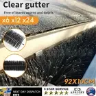 24 Pcs Gutter Brush Guard 100mm X 22m Length Leaf Twigs Filter Home Garden
