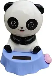 Car Solar Dancing Toys - Car Dashboard Decorations | Cute Dancing Panda Doll Figure | Solar Powered Car Dashboard Dancing Doll, Shaking Head Toy, Swinging Car Decoration Ornaments, Small Car Interior