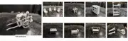 pack of 9 medieval accessories 1:35 scale Models Kits DIY