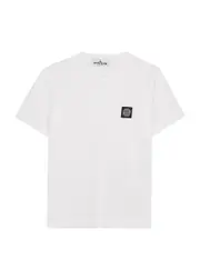 Stone Island Kids Logo Cotton T-shirt (6-8 Years) - White - 6 Years 6 years