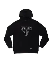 Fallen Footwear | Insignia Hoodie - Black/White | Podium Supply Co.