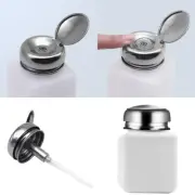 Solvent Liquid Pump Dispenser Bottle 100-250ml For Nail Art Cleaning Use