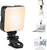 [Andoer] W64 Mini LED Video Light Clip for Mobile Phone Fill Light Tablet Computer Video Conference Light 2500K-6500K Dimmable