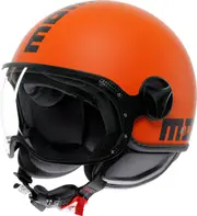 Momodesign FGTR Classic Mono, open face helmet , color: Matt Orange/Black , size: M