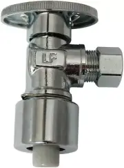 PLUMB PAK PP2622POLF 1/2 x 3/8 OD Quick Lock 1/4-Turn Push-Fit Angle Stop Valve