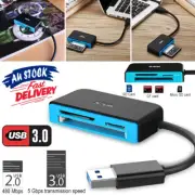 USB 3.0 2.0 New All In One Micro SD HC SDXC TFLASH CF Multi Memory Card Reader