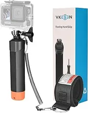 Vkesen Floating Hand Grip+Steel cored Safety Wrist Strap Rope,Waterproof Handle kit Compatible with GoPro Hero Hero 13/12/11/10/9/8/7/Max, DJI Osmo Action,Insta360 Ace/Ace Pro, AKASO Action Cameras