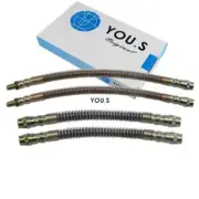 4 X You.S Original Brake Hoses Set Front & Rear L+R for Peugeot 106 I