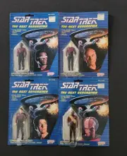 STAR TREK NEXT GENERATION ACTION FIGURE SET - SEALED! 1988 GALOOB