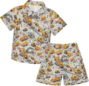 [Caihoyu] Big Boy Outfits Shirt Short Sets Toddler Little Boys Outfit Summer Clothing