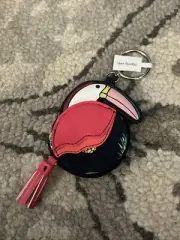 NWT Vera Bradley Toucan Keychain Coin Purse Pineapple Tassel Charm Bag Accessory