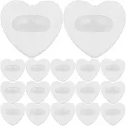 [CORHAD] Butterfly Hat Pin 100 Pieces Pin Backs Heart Shape Clutch Backings Clasps for Diy Craft Badges Accessory
