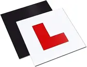 2-Pack Fully Magnetic L Plates for Cars – Extra Thick, Strong & Durable – No Melting, No Blow-Off, Scratch-Free & Easy to Remove