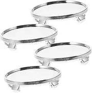 Vaguelly 4pcs Car Hub Caps Wheel Covers for Modification Stylish Vehicle Rim Center Protectors Finely Polished Electroplated Finish Replacement for Car Models Elegant Design