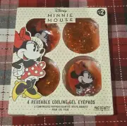 Mad Beauty DISNEY MINNIE Mouse REUSABLE GEL Cooling EYE Pads NIB Set of 4