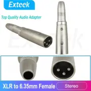 XLR Male to 6.5mm 1/4 Inch TRS Female Adapter Converter 6.35mm Guitar Mic Line