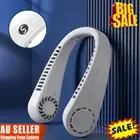Hanging Cooler Mini Portable USB Rechargeable Neckband Bladeless Fan IH