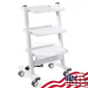 Dental Tool Cart Mobile Instrument Cart Dental Trolley Medical Cart 3-Shelf
