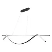 Vencha Pendenza Large LED Pendant Light - Black - 3000K Warm White