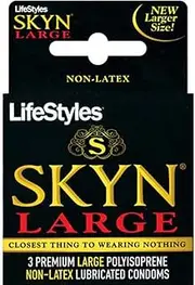 Skyn Lifestyles Large Non-Latex, 3 Count