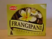 Frangipani Incense Cones 1 Box of 10 HEM Free Post AU