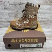 Women's LACROSSE 8" Windrose RealTree Edge 600G Hunting Boots 513364 Size 8