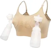 QKAIFRYSUG Hands Free Pumping Bra Adjustable Breast Pumps Holding and Nursing Bra Suitable for Breast Pump by Lansinoh