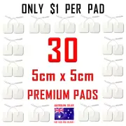 ALDI TENS compatible ELECTRODE PADS - 5cm x 5cm x 30 @ ONLY $1 PER PAD ⭐⭐⭐⭐⭐
