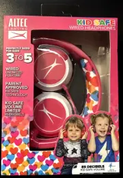 Altec Lansing Kid Safe Wired Headphones Ages 3-5 Built-in Volume - New