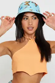 Blue Bucket Hat - Size ONE, Women's Hats