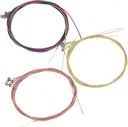 WESIEVYA Replacement Strings Set for Acoustic Guitars 3 Packs Soft Metal Strings
