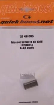 QBT48085 1:48 Quickboost Messerschmitt Bf109E Exhausts (TAM kit) #48085