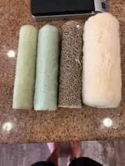 4 rollers sheepskin texture varity roller