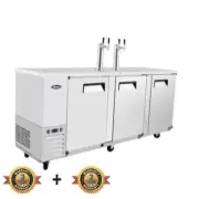 Keg Cooler 3 Door 850L Atosa Stainless Steel Fridge Refrigerate Beer Drinks