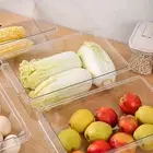 Stackable Refrigerator Organizer Quick-find Drawer Transparent Storage Bin