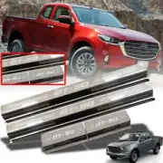 Door Sill Scuff Plate Chrome For Mazda BT50 BT-50 UTE Pickup Cab Model 2020-2021